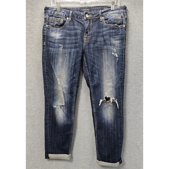 Vigoss The Thompson Tomboy Distressed Jeans Size 29 - Picture 1 of 6